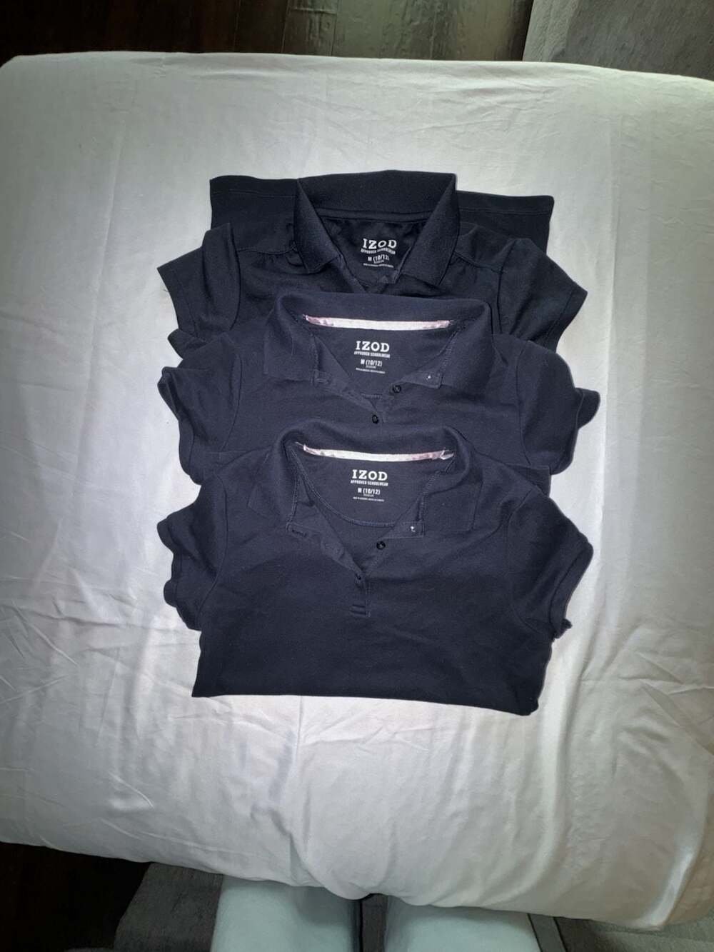 IZOD Approved Schoolwear Black Performance Polo Shirt Size M 10/12